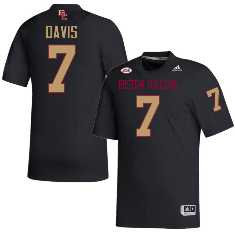 Carter Davis Jersey,#7 Carter Davis Boston College Eagles Football Jersey,Uniforms-Black Carter Davis Jersey,#7 Carter Davis Boston College Eagles Football Jersey,Uniforms-Black
